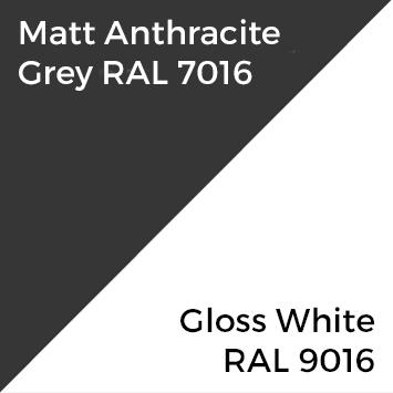 Matt Anthracite / Gloss White